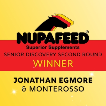 Victory for Jonathan Egmore in the Nupafeed Supplements Senior Discovery Second Round at Norfolk Showjumping Club